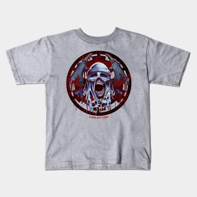 Blood & Frost - Spray Cog Kids T-Shirt by Gloomlight